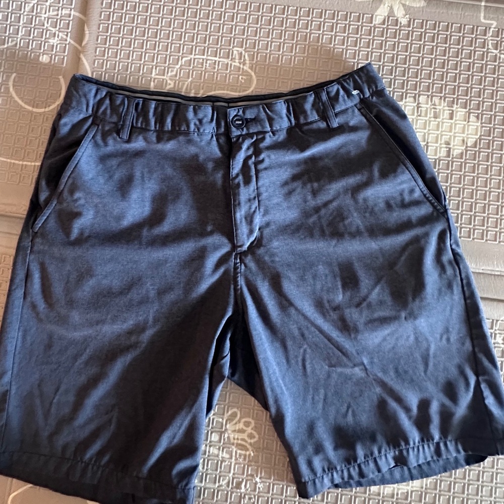 Puma Golf Mens Heathered Navy Blue Performance Shorts Size 36